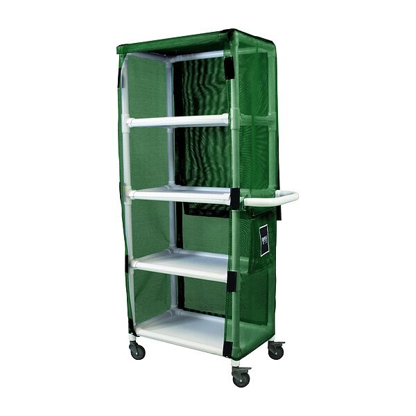 Royal Basket Trucks PVC Linen Cart, 600 lb Capac., 42" L - G42-EEX-L4A-4ULN