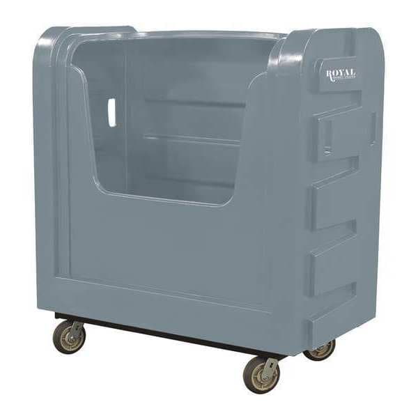 Royal Basket Trucks Bulk Poly, 36 Cu ft, Gray, C - R36-GRX-BFC-6UNN