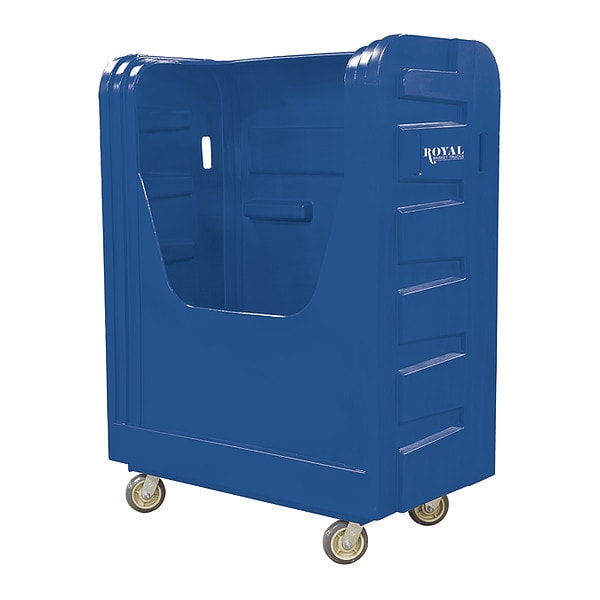 Royal Basket Trucks Bulk Poly, 48 Cu ft., Blue, C - R48-BLX-BFC-6UNN