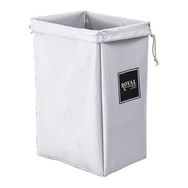 Royal Basket Trucks Open Top, Vinyl, Hamper Bag, White - G00-WWX-HBN