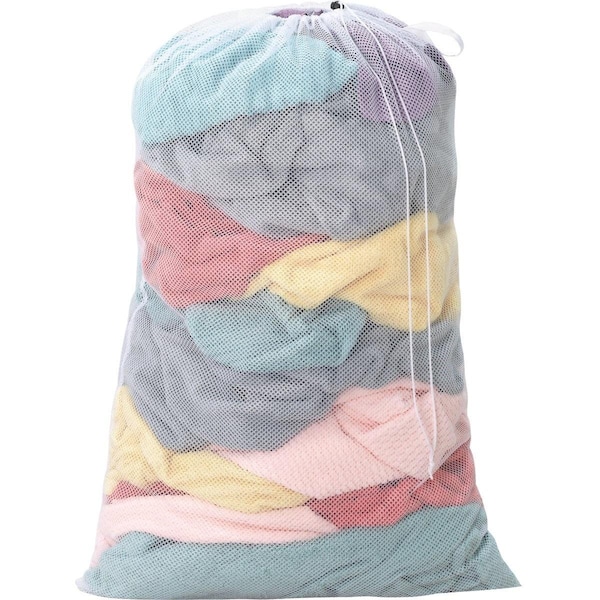 Whitmor 24 In. x 36 In. White Mesh Laundry Bag - 6368-7300-WHT