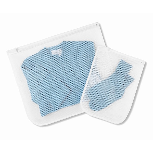 Whitmor Whitmor White Mesh Fabric Collapsible Laundry Bag - 6154-140