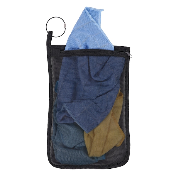 Ergodyne Zippered Mesh Wash Bag 10 Pack, Black - 13721