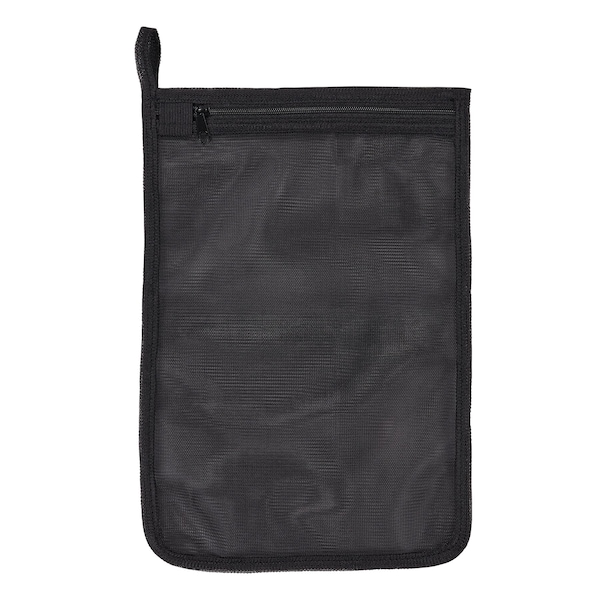 Ergodyne Zippered Mesh Wash Bag 10 Pack, Black - 13721