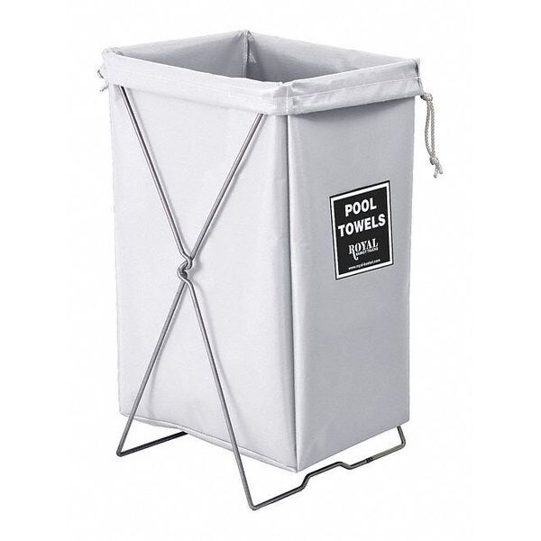 Royal Basket Trucks Steel/Vinyl Pool Hamper Kit White - G00-WWX-PHK
