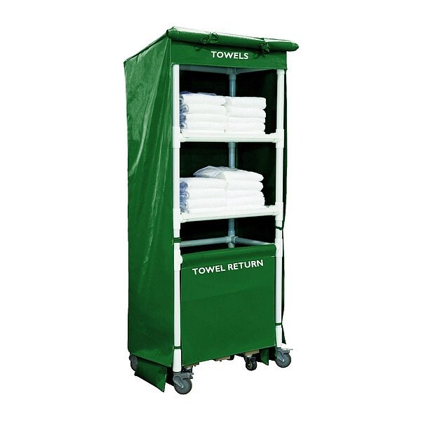 Royal Basket Trucks Towel Station, Green, Vinyl - G42-EEX-TSA-4ULN