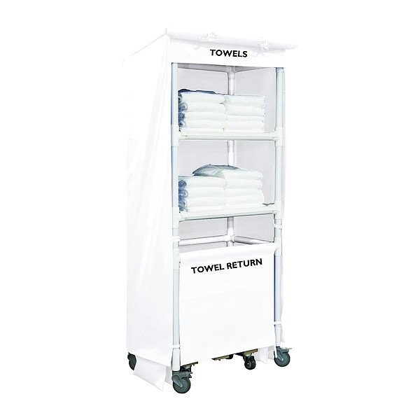 Royal Basket Trucks Towel Station, White, Vinyl - G42-WWX-TSA-4ULN