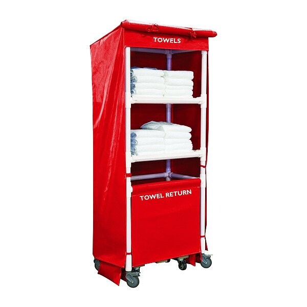 Royal Basket Trucks Towel Station, Red, Vinyl - G42-RRX-TSA-4ULN