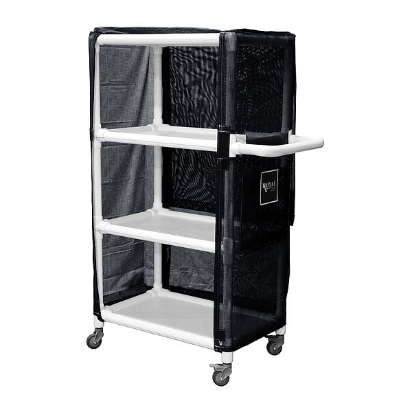 Royal Basket Trucks PVC Linen Cart, 600 lb Capac., 32" L - G32-KKX-L3A-3ULN