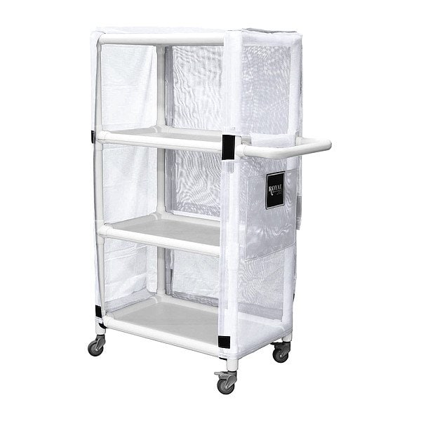 Royal Basket Trucks PVC Linen Cart, 600 lb Capac., 32" L - G32-WWX-L3A-3ULN