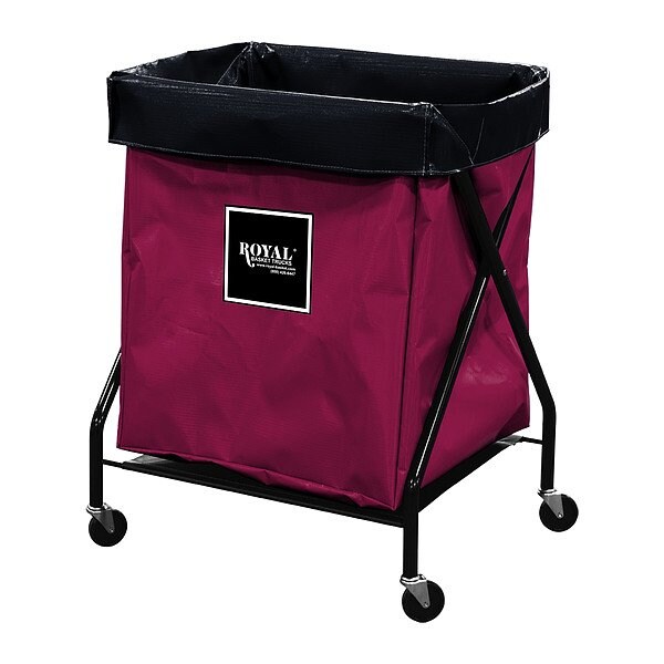 Royal Basket Trucks X-Frame Hamper, 150 lb Capac., 26" L - G08-MMX-XFA-3ONN