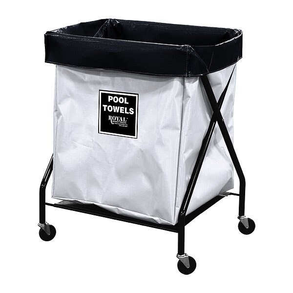 Royal Basket Trucks X-Frame Hamper, 150 lb Capac., 22" L - G06-WWX-XPA-3ONN