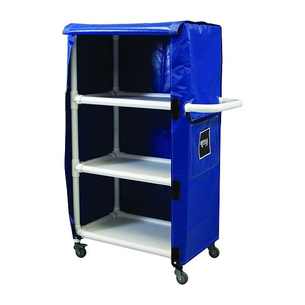 Royal Basket Trucks PVC Linen Cart, 600 lb Capac., 42" L - G42-BBX-3VA-4ULN