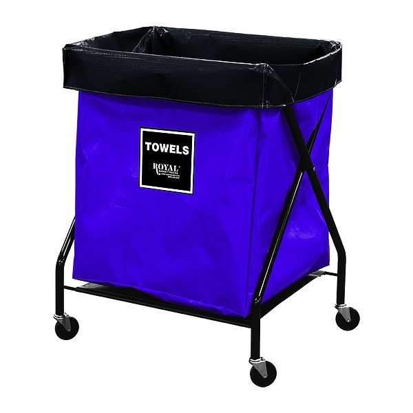 Royal Basket Trucks X-Frame Hamper, 150 lb Capac., 22" L - G06-PPX-XTA-3ONN