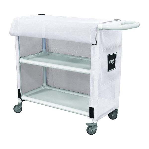 Royal Basket Trucks PVC Linen Cart, 600 lb Capac., 24" L - G24-WWX-L2A-3ULN