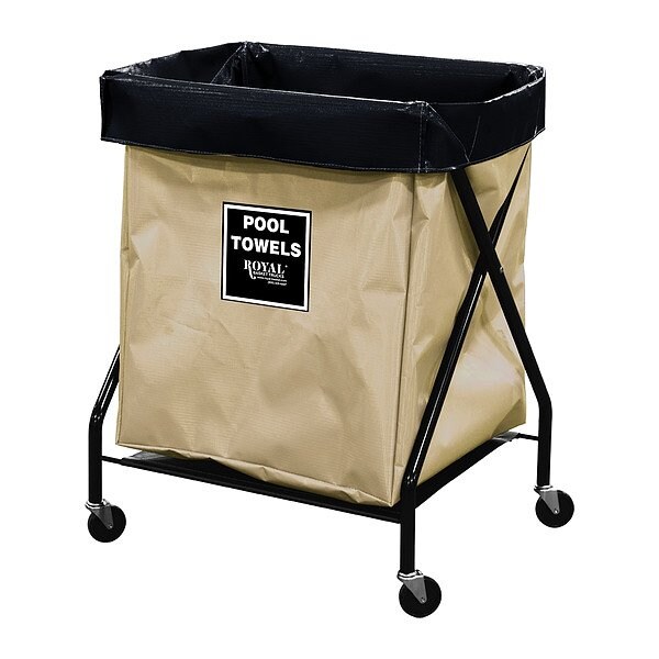 Royal Basket Trucks X-Frame Hamper, 150 lb Capac., 22" L - G06-TTX-XPA-3ONN
