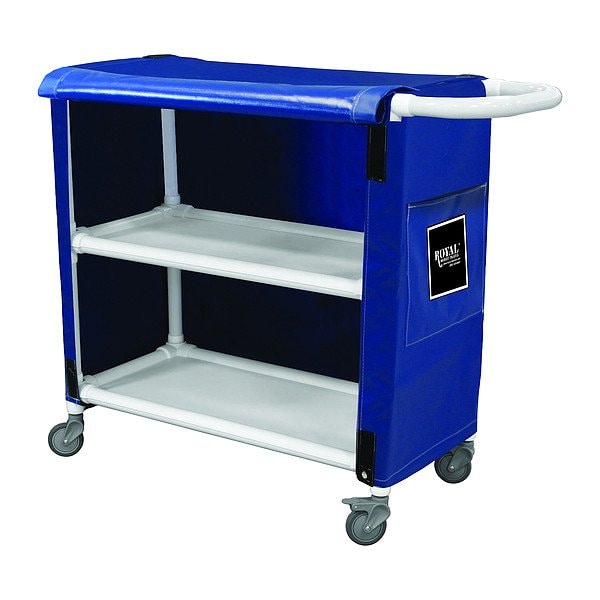 Royal Basket Trucks PVC Linen Cart, 600 lb Capac., 24" L - G24-BBX-2VA-3ULN