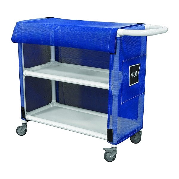 Royal Basket Trucks PVC Linen Cart, 600 lb Capac., 42" L - G42-BBX-L2A-4ULN