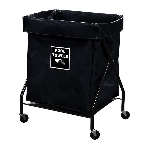 Royal Basket Trucks X-Frame Hamper, 150 lb Capac., 26" L - G08-KKX-XPA-3ONN