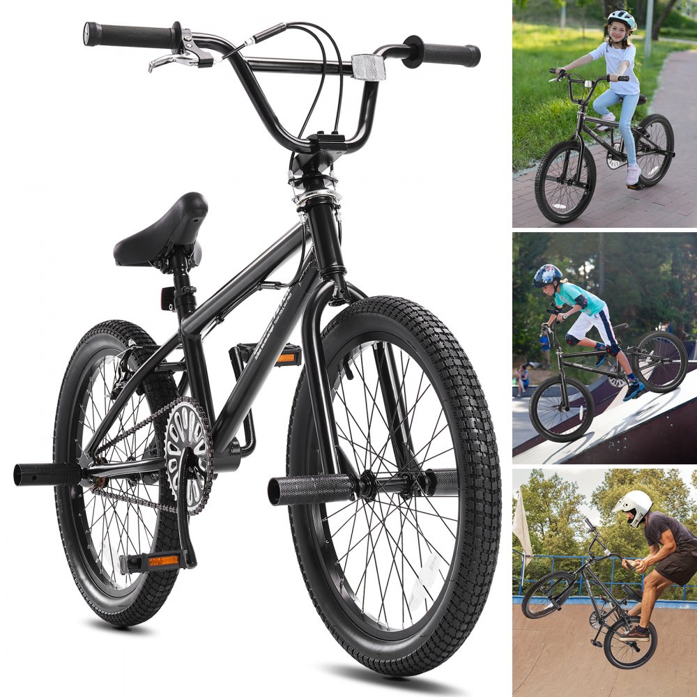 VEVOR 20-Inch BMX Bike Freestyle Bike Men Kid BMX Bicycle Aluminum Alloy Frame - BMXZXC20YCLK2LCLJV0