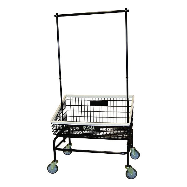 Royal Basket Trucks Wire Laundry Cart, 6.6 cu ft Basket - G33-BKX-Y2A-5UNN