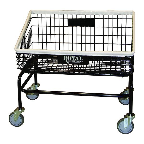 Royal Basket Trucks Wire Laundry Cart, 6.6 cu ft Basket - G33-BKX-Y0A-5UNN