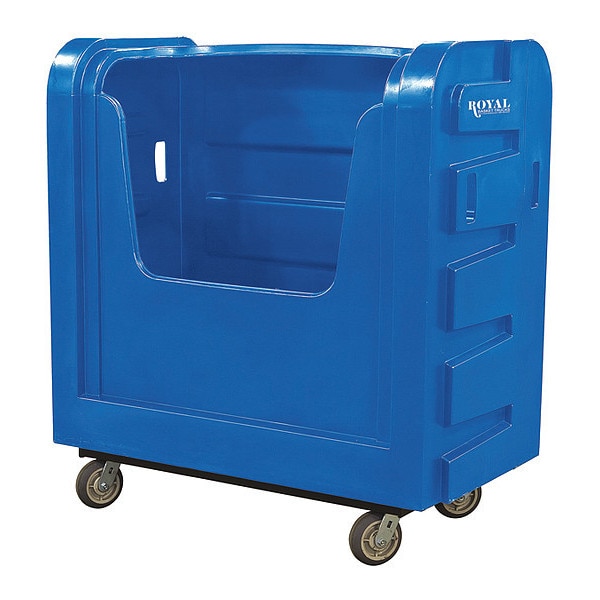 Royal Basket Trucks Bulk Poly, 36 Cu ft., Blue, C - R36-BLX-BFC-6UNN