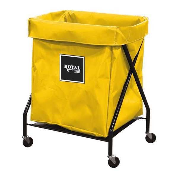 Royal Basket Trucks X-Frame Cart, 8 Bu, Yellow Vinyl - G08-YYX-XFA-3ONN