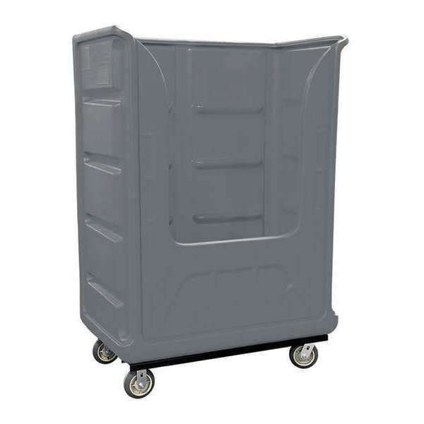Royal Basket Trucks Bulk Poly, 48 Cu ft., Gray, A - R48-GRX-BPA-6UNN