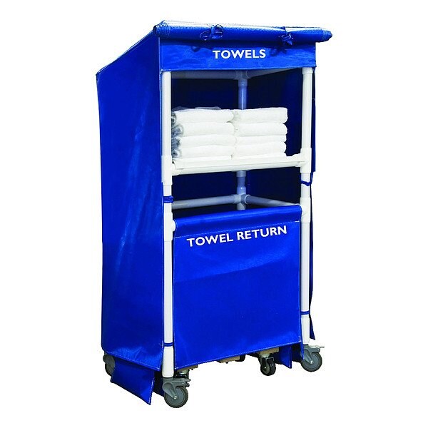 Royal Basket Trucks Towel Station, Blue, Vinyl - G32-BBX-S1A-4ULN