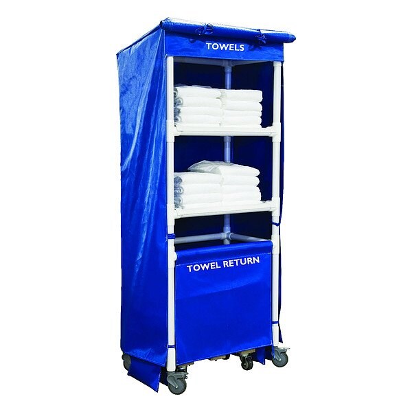 Royal Basket Trucks Towel Station, Blue, Vinyl - G42-BBX-TSA-4ULN