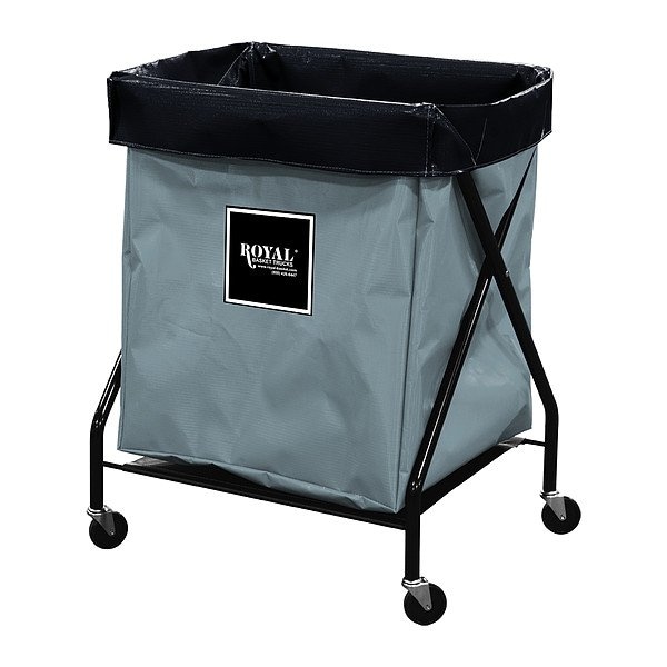 Royal Basket Trucks X-Frame Hamper, 150 lb Capac., 26" L - G08-GGX-XFA-3ONN