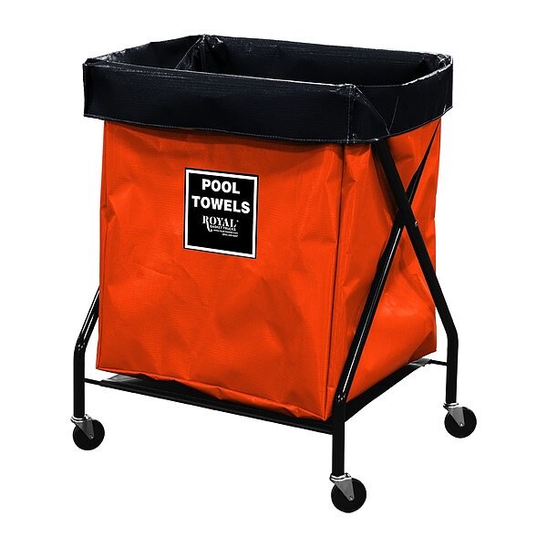 Royal Basket Trucks X-Frame Hamper, 150 lb Capac., 26" L - G08-OOX-XPA-3ONN