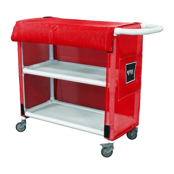 Royal Basket Trucks PVC Linen Cart, 600 lb Capac., 24" L - G24-RRX-L2A-3ULN