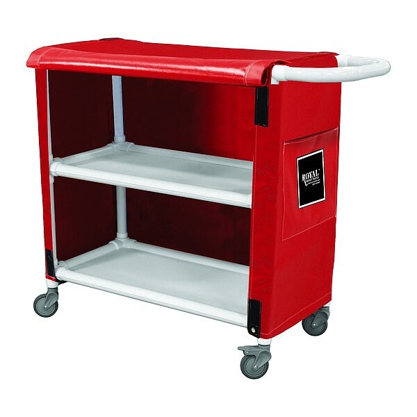 Royal Basket Trucks PVC Linen Cart, 600 lb Capac., 42" L - G42-RRX-2VA-4ULN