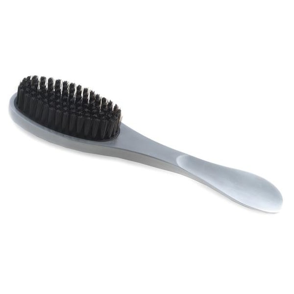 Bey Berk International Bey-Berk International BB688 Brushed Aluminum Clothes & Lint Brush with Shoe Horn; Silver - BB688