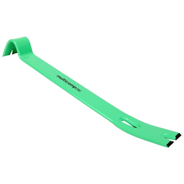 Multicomp Pro Prybar/Nailpuller, 380mm Length, 1.4in. Blade Width, Carbon Steel, Powder Coating Finish - MP012231