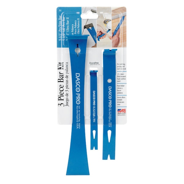 Dasco Pro Dasco Pro 5 in. Classic Pry Bar Set 3 pk - 91