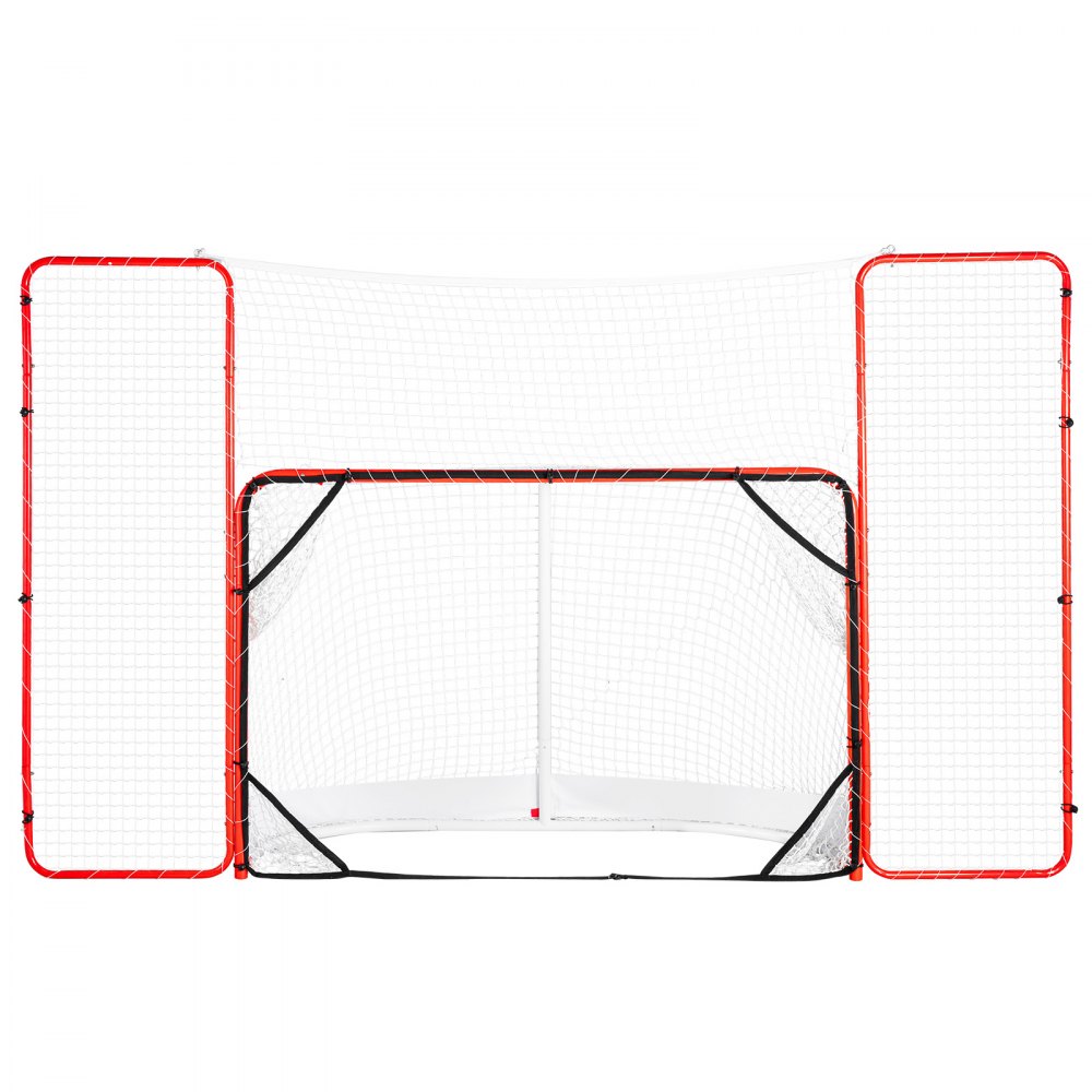 VEVOR Hockey Goal with Backstop and Targets Street Outdoor Steel Hockey Net 72" - QGQLXTZFDW00V1K3YV0