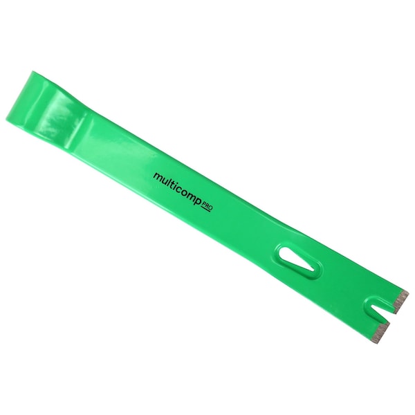 Multicomp Pro Prybar/Nailpuller, 11.8in. Length, 1.4in. Blade Width, Carbon Steel, Powder Coating Finish - MP012230
