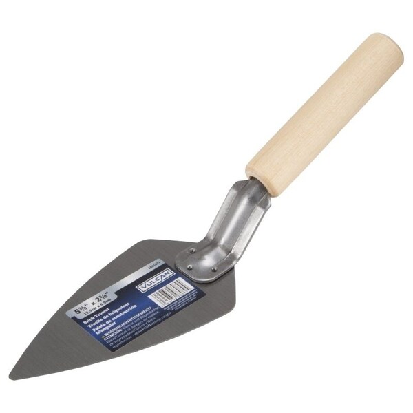 Vulcan Masonry Trowel, 5-3/8 in L Blade, 2.625 in W Blade, Comfort Grip Handle - PT-120243L
