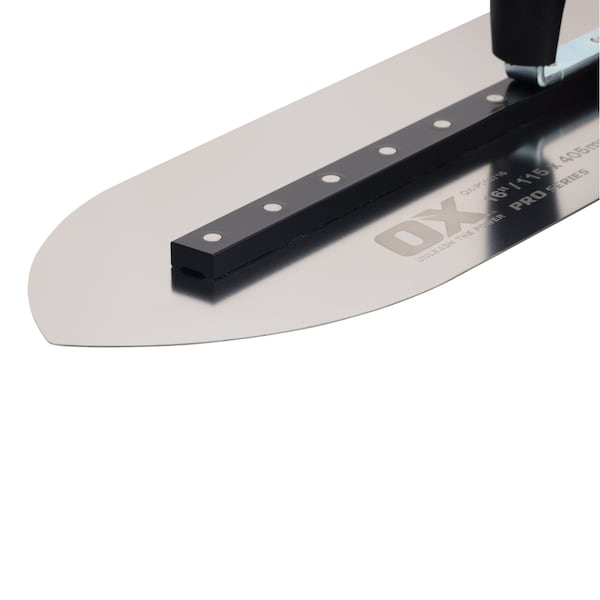 Ox Tools Pro SST Pointed Flooring Finishing Trowel - OX Grip | 4.5" x 16" / 115mm x 405mm - OX-P018716