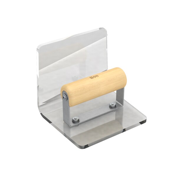 Bon Tool Step Tool, Plex Inside 6" X 5", 1/2" Radius 5" Lip Wood Handle - 12-695
