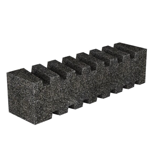 Bon Tool Bon 12-282 Rub Brick, Fluted 8" X 2" X 2", 20 Grit - 12-282