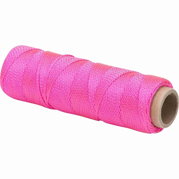 Marshalltown Mason's Line, Archaeology Line, Braided Nylon, 250 feet Line, #18, Pink - 631
