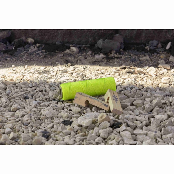 Marshalltown Mason's Line, Archaeology Line, Braided Nylon, 250 feet Line, #18, Yellow - 632