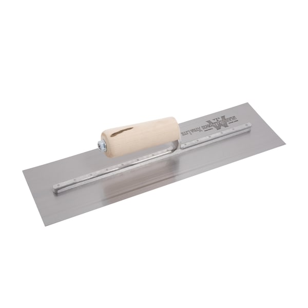Marshalltown Concrete Finishing Trowel, High Carbon Steel Trowel, Concrete Trowel, 16 x 4 inch Trowel - MX66
