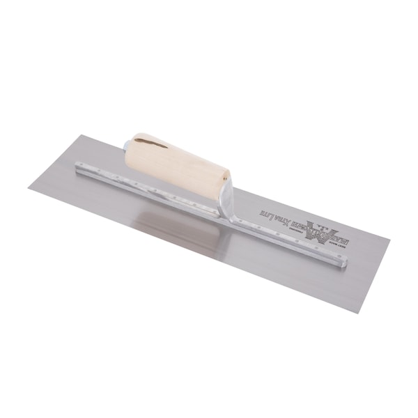 Marshalltown Concrete Finishing Trowel, High Carbon Steel Trowel, Concrete Trowel, 16 x 4 inch Trowel - MX66