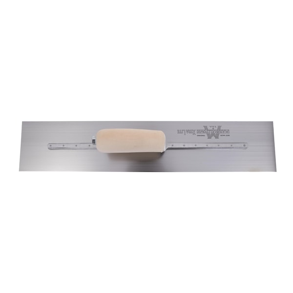 Marshalltown Concrete Finishing Trowel, High Carbon Steel Trowel, Concrete Trowel, 18 x 4 inch Trowel - MXS81