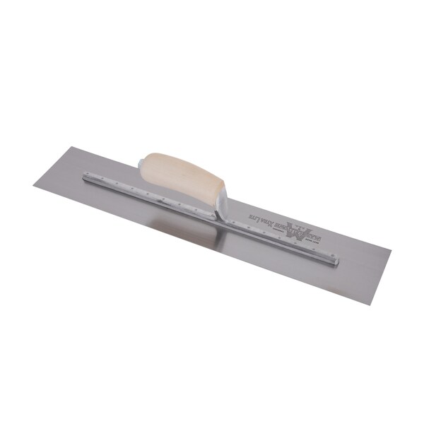 Marshalltown Concrete Finishing Trowel, High Carbon Steel Trowel, Concrete Trowel, 18 x 4 inch Trowel - MXS81